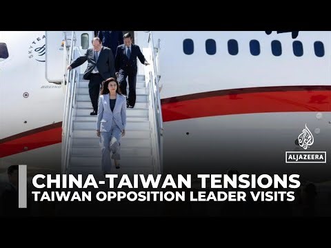 Taiwan’s opposition leader calls for reconciliation on rare China visit