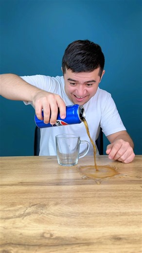 Correct way to drink pepsi🥤😋🤫
