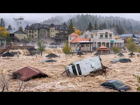 Colorado, USA in Flood Chaos! Major Flooding Swallows Vehicles and Turns Streets Into Rivers