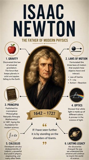 Isaac Newton Changed Science Forever! 🍎⚡ #shorts