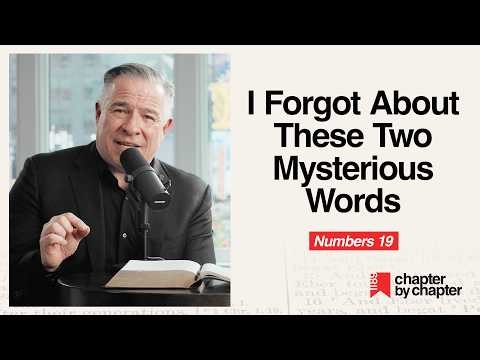 Numbers 19: I Forgot About These Two Mysterious Words