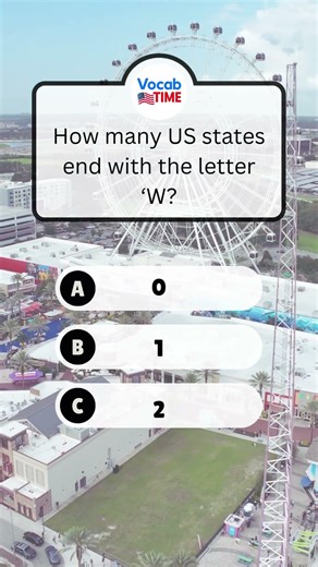 How many us states end with the letter W? Challange for USA quiz lovers#usaquiz #geographyquiz