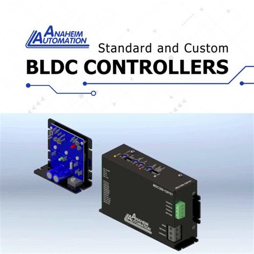 #bldc #brushlessdc #motorcontrol #motioncontrol #industrialautomation #oem #designengineering #automationsolutions #customsolutions | Anaheim Automation Inc.