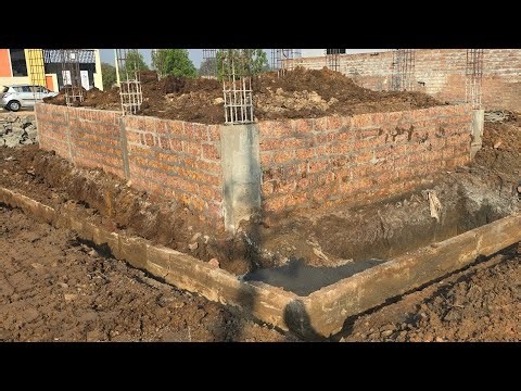 Back Filling Of soil height of basement septic tank pit excavation