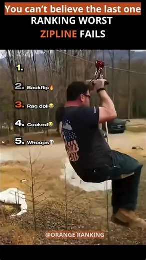 Ranking the WORST Zipline Fails 😬