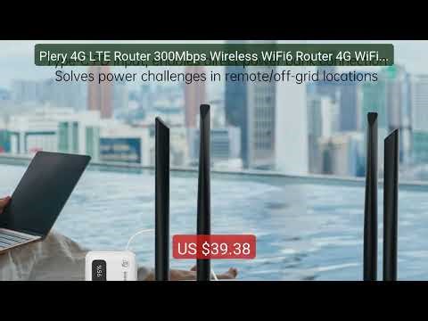 Plery 4G LTE Router 300Mbps Wireless WiFi6 Router 4G WiFi M... — Top Pick 2026 | Unbeatable Price!