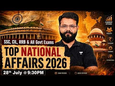 🎯 Top National Affairs Part - 9 You Can't Miss! | SSC, CIL, Railway & PSU Exams 2026 By Amit Vijay