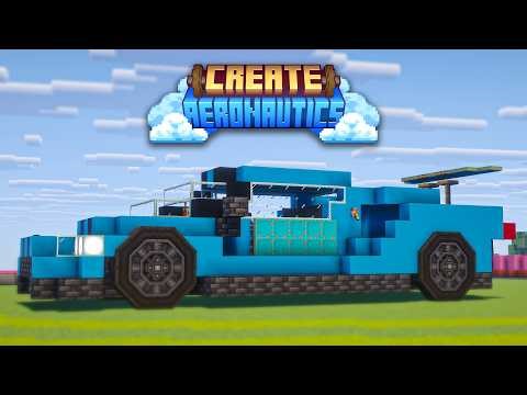 I Built My Real Life Car In Minecraft With Create Aeronautics
