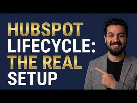 B2B SaaS HubSpot Lifecycle 2026: MQL, SQL, Opportunity Setup + Conversion Rates