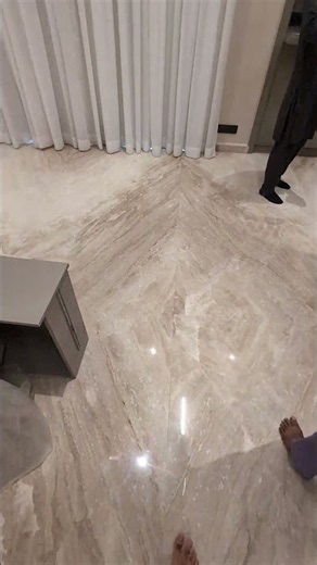 Sardinia Marble Bookmatch ✨🔥 From Floor Fixing to a Mirror-Like Polish! 🤍✨