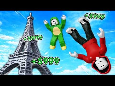 MAKING TRILLIONS CLIMB and JUMP TOWER in Roblox!!