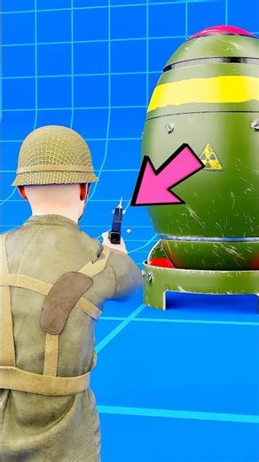 Does NUCLEAR BOMB explode if HIT by a BULLET⁉️😱