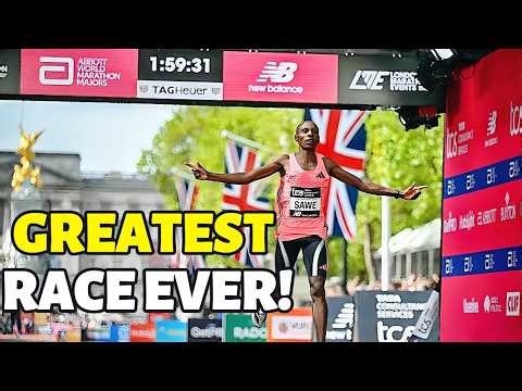 Marathon HISTORY! Sabastian Sawe and Yomif Kejelcha DESTROY 2 Hour Barrier In London