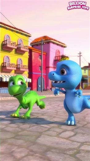 Funny Dino Friends Explore Magic Town ✨ #CartoonFun #DinoWorld #KidsVideos