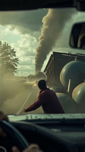 🌪️🚂 Tornado Meets Derailing Freight Train - Unbelievable Collision! 🚨