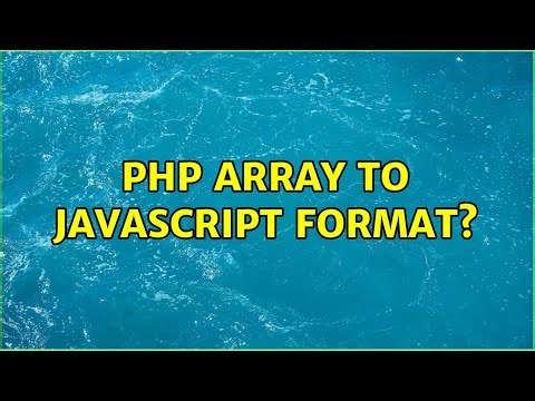 php array to javascript format? (3 Solutions!!)