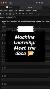 Machine learning: Meet the data by using the sklearn library #ai #python #coding #education