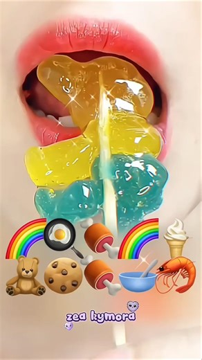 next? Eating by emoji 🌈🌈CR: dangbee eating #ASMR ##masukberanda #emojichallenge #mukbang #fypシ