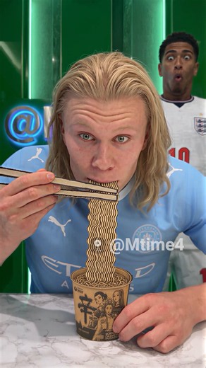 Haaland Thought He Got the Better Ramen Than Yamal 😂🍜 #parody #football #haaland