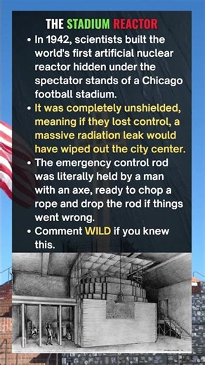 The Nuclear Reactor Hidden Under a Football Stadium #facts
