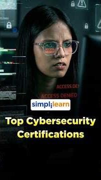 Top 5 Cybersecurity Certifications 2026 | Best Cybersecurity Certifications | #Shorts | #Simplilearn
