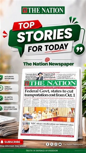 Top Stories Today: Here are the major headlines which made waves across Nigeria and beyond today