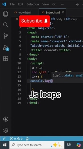 JavaScript loops explained for absolute beginners#shorts #coding #shortsfeed #shortsviral #code