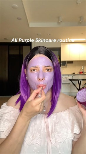 Purple Skincare Routine