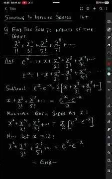 Summing An Infinite Series (16+) #math #infiniteseries #calculus