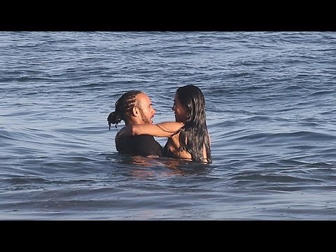 Lewis Hamilton, Kim Kardashian Dive Into PDA With Kiss on Beach Date | E! News