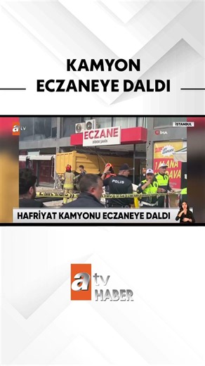 Kontrolden çıkan kamyon dükkana daldı #atvhaber
