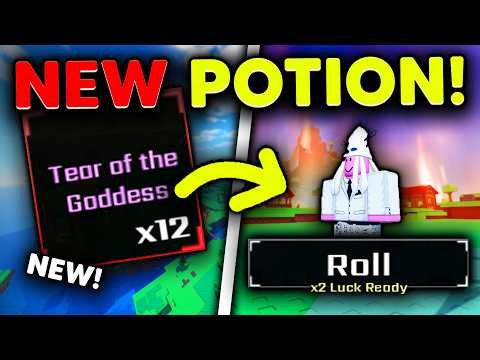 USING 12 NEW 'TEAR OF THE GODDESS POTIONS' AT ONCE IN NEW SUMMER UPDATE! | Sol's RNG