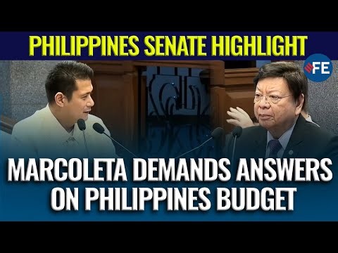 Rodante Marcoleta Grills Officials in Senate Over Philippines Budget, Sparks Heated Debate