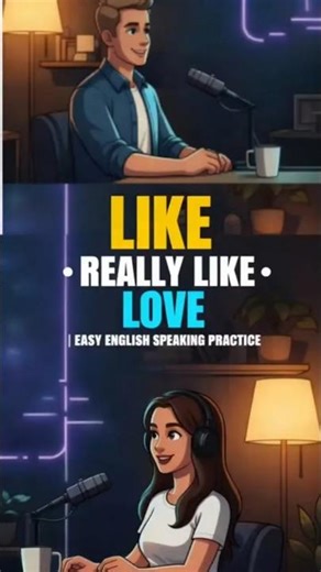 3 Levels to Say “Like” in English | LIKE • REALLY LIKE • LOVE| Easy English Conversation