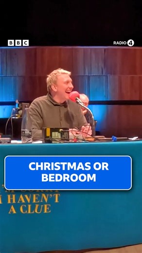 Which phrases might be suitable for use both in the bedroom and during the Christmas festivities? 🎄🎅✨ Jack Dee is in the umpire’s chair for the godfather of all panel shows with Joe Lycett, Pippa Evans, Richard Coles and Tony Hawks on the panel. I’m Sorry I Haven’t A Clue | Listen on BBC Sounds | BBC Radio 4