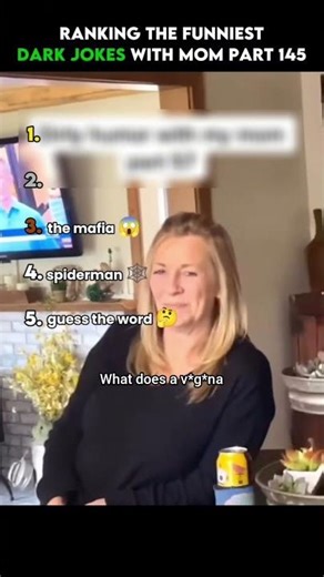 Ranking the Funniest Dark Jokes With Mom Part 145 😳😂 #shorts #funny #joke #darkhumor