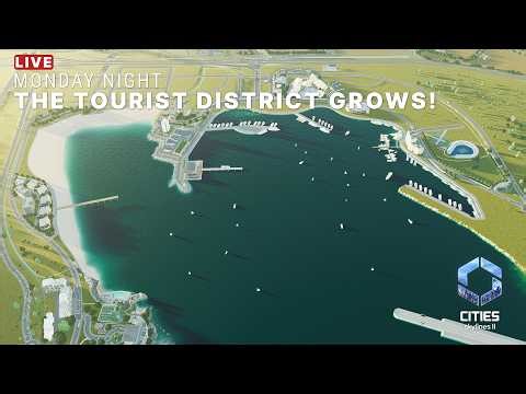 🏙️The Tourist District Grows! Detailing a Beach and Building a New Resort!