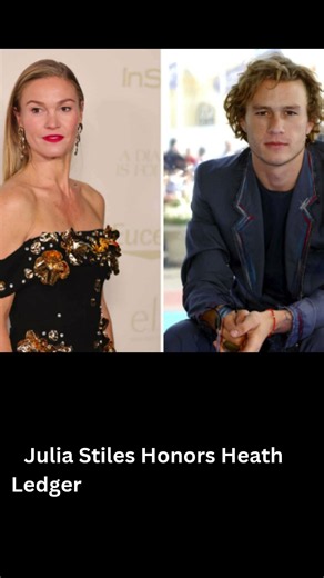 Julia Stiles Honors Heath Ledger on DWTS Dedication Night