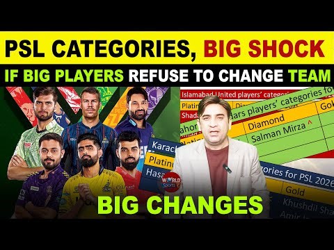 PSL 2026 Player Categories OUT! Fakhar Zaman Refuses Other Teams? | Big Changes Coming