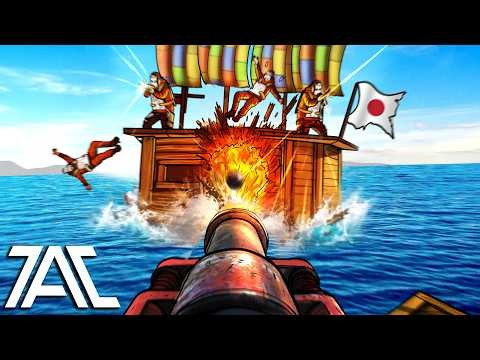 DUO vs JAPANESE ZERGS ON THE SEAS... - Rust.