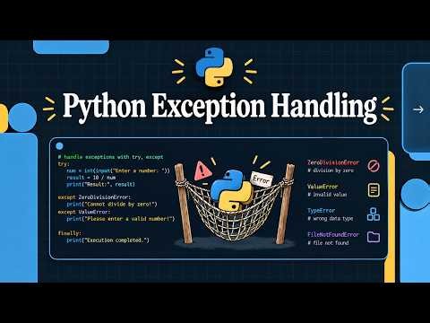 Python Exception Handling Explained Simply | Python for Beginners