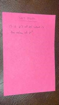 SAT Math Question of the Day | Percent Problems Made Easy