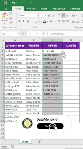 UPPER vs LOWER vs PROPER in Excel 🔥 | Fix Text Format Instantly