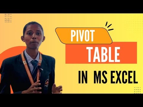 Pivot Table in MS Excel ( Sanika Kamble )
