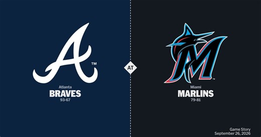 Atlanta Braves at Miami Marlins Game Story, Scores/Highlights - 09/26/2026