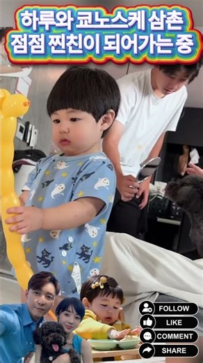 하루와 쿄노스케 삼촌, 점점 찐친이 되어가는 중 #심형탁 #심하루 #형탁사야 #하루 #사야 #한일부부 #예능 #Haru #SimHyungtak #ハル #슈돌