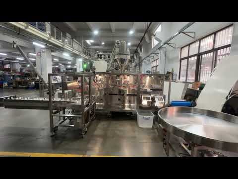 Inline Premade Pouch Filling Machine for Coffee | Servo Driven | Fast Changeover | Waterproof Design