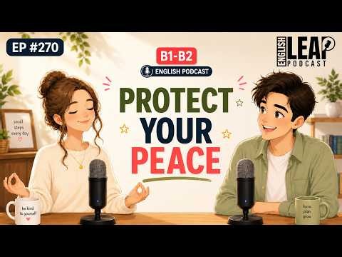 English Podcast - Daily Life English Conversation & Listening Practice B1-B2 | Protect Your Peace