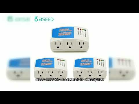 BSEED Power Surge Protector 120V Triple Wall Sockets Voltage Protector Home Refrige Brownout Plug US