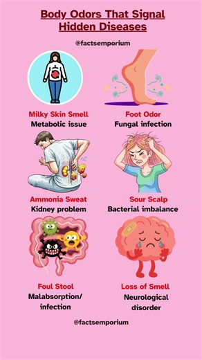Body Odors That Signal Hidden Diseases: What Your Body Smell Is Trying to Tell You #healthylifestyle